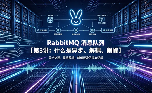 RabbitMQ 消息队列【第3讲：什么是异步、解耦、削峰】