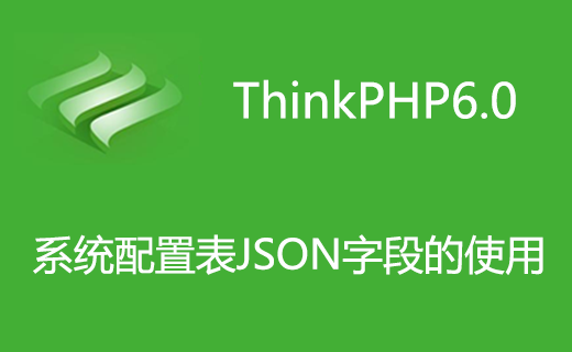 TP6.0 模型JSON字段的使用 【系统配置表 key-value】